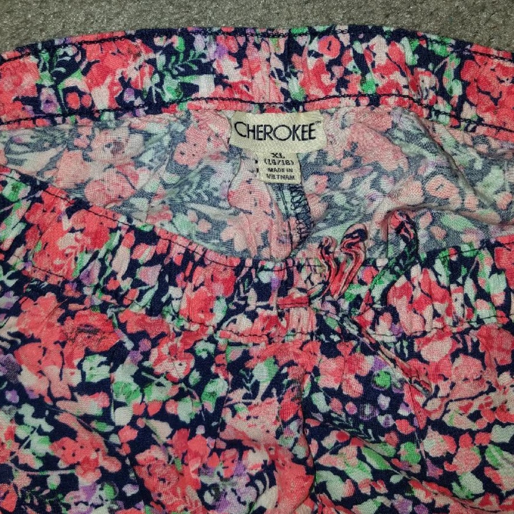Floral pants.